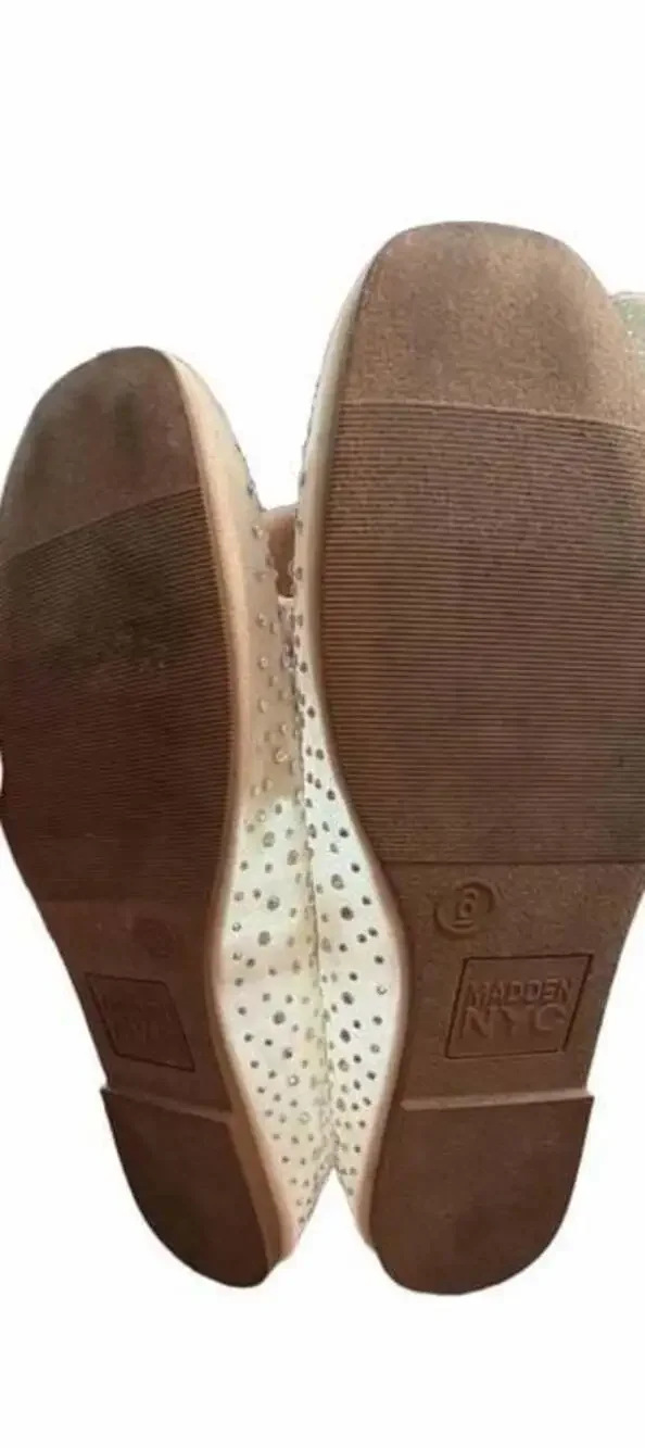 Madden NYC Mesh Rhinestone Ballet Flats PLEASE read description